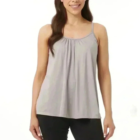 New! 32 Degrees Cool Cami Tank Small Black Grey Built In Bra  | 2 pack - Picture 5 of 13
